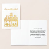 Jeruzalem Lantaarn Lamp voor Chanoeka Folie Kaarten (Display)