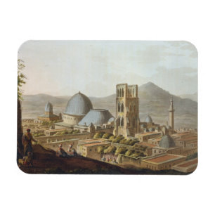 Jeruzalem met de kerk van de Heilige Sepulcher, bl Magneet