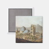 Jeruzalem met de kerk van de Heilige Sepulcher, p Magneet (Voorkant / Achterkant)