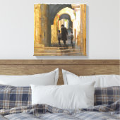 Jeruzalem Oude Stad Israël Schilderijlandschap Canvas Afdruk (Insitu (Slaapkamer))