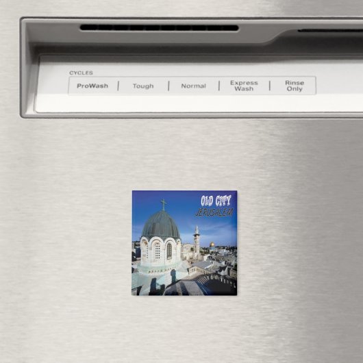 Jeruzalem Oude Stad Koelkast Magnet Souvenir (Insitu (Vaatwasser))