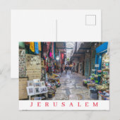 Jeruzalem Oude Stad uitzicht briefkaart (Voorkant / Achterkant)
