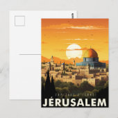 Jeruzalem - poster - Afbeelding Briefkaart (Voorkant / Achterkant)