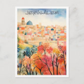 Jeruzalem Reizen Briefkaart (Voorkant)