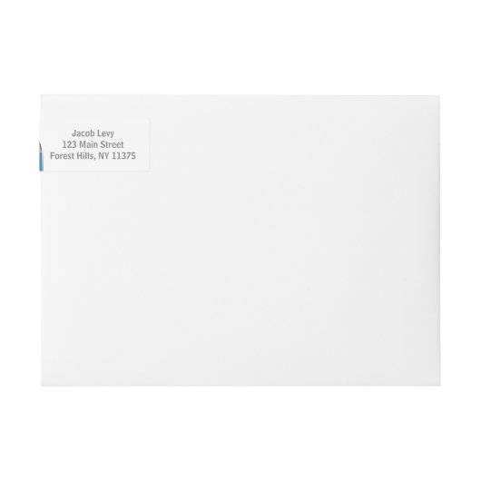 Jeruzalem retour adreslabels (Voorkant)