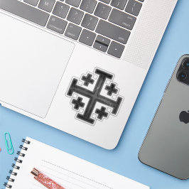 Jeruzalem Ridder Tempeliers Kruisvaarder Kruis Deu Sticker