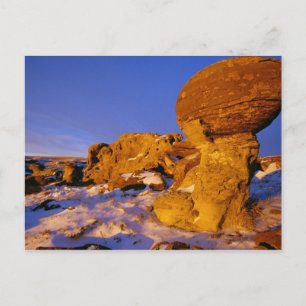 Jeruzalem Rocks in de winter nabij Zoetgras Briefkaart