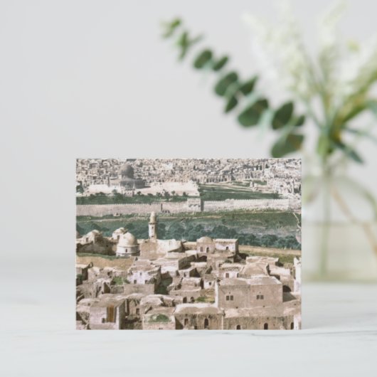 Jeruzalem rond 1900 briefkaart (Staand voorkant)