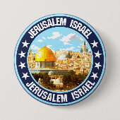 Jeruzalem Ronde Button 7,6 Cm (Voorkant)