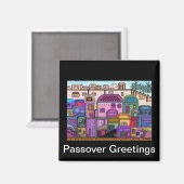 Jeruzalem Tapestry Pascha Magnet (Voorkant / Achterkant)