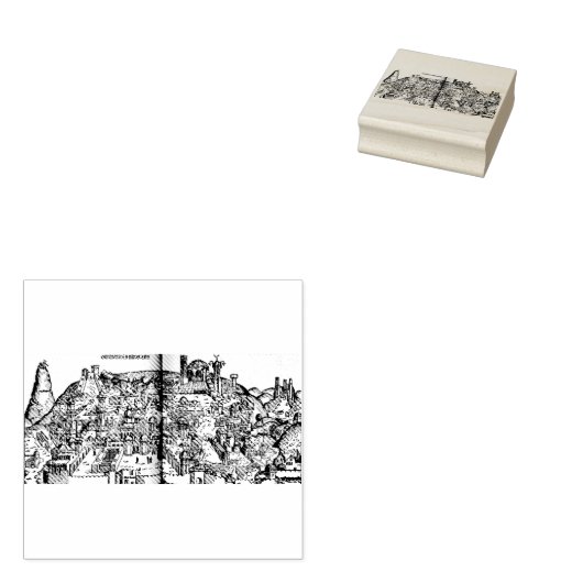 Jeruzalem tijdens het bewind van Salomo Rubberstempel (Gestempeld)