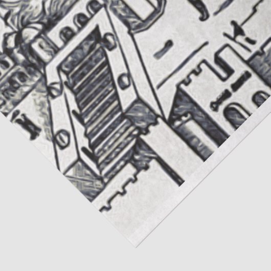 Jeruzalem tijdens het bewind van Salomo Tissuepapier (Detail)