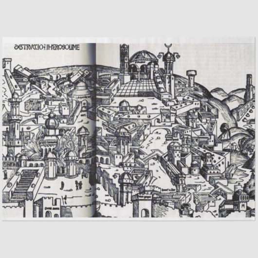 Jeruzalem tijdens het bewind van Salomo Tissuepapier (Voorkant)