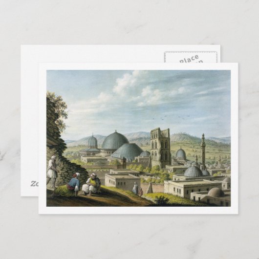 Jeruzalem uit het Westen, geb. door William Watts, Briefkaart (Voorkant / Achterkant)