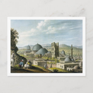 Jeruzalem uit het Westen, geb. door William Watts, Briefkaart