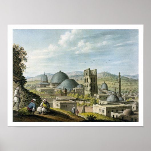 Jeruzalem uit het Westen, geb. door William Watts, Poster (Voorkant)