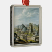 Jeruzalem uit het westen, pub. door William Watts, Metalen Ornament (Rechts)