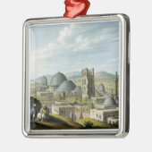 Jeruzalem uit het westen, pub. door William Watts, Metalen Ornament (Links)