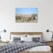 Jeruzalem van de berg Olijven | 1880 Canvas Afdruk (Insitu (Slaapkamer))