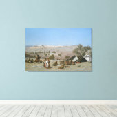Jeruzalem van de berg Olijven | 1880 Canvas Afdruk (Insitu (Houten vloer))