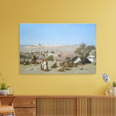 Jeruzalem van de berg Olijven | 1880 Canvas Afdruk (Insitu (Woonkamer))