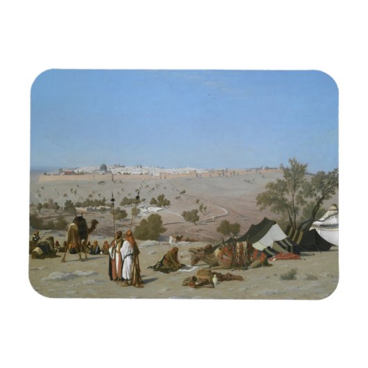 Jeruzalem van de berg Olijven | 1880 Magneet (Horizontaal)