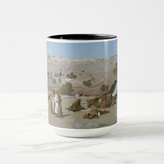 Jeruzalem van de berg Olijven | 1880 Mok (Midden)