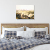 Jeruzalem van de berg Olijven, 8 april 1839 Canvas Afdruk (Insitu (Slaapkamer))