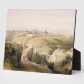 Jeruzalem van de berg Olijven, 8 april 1839 Fotoplaat (Zijkant)