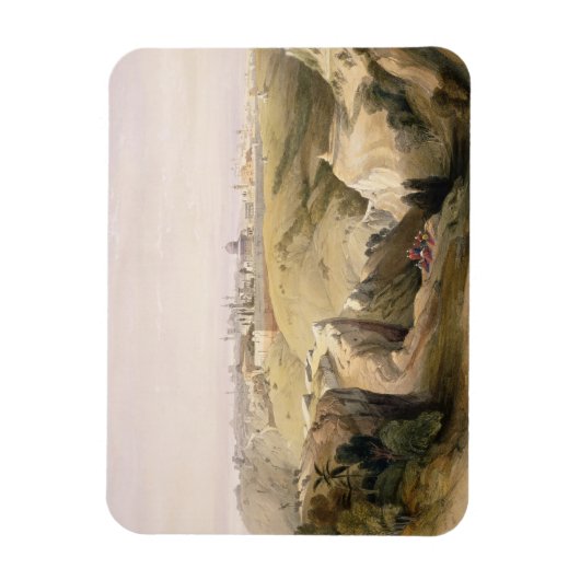 Jeruzalem van de berg Olijven, 8 april 1839 Magneet (Verticaal)