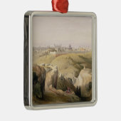 Jeruzalem van de berg Olijven, 8 april 1839 Metalen Ornament (Rechts)