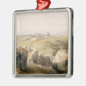 Jeruzalem van de berg Olijven, 8 april 1839 Metalen Ornament (Links)