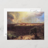 Jeruzalem van de berg Olijven door de kerk Briefkaart (Voorkant / Achterkant)