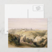 Jeruzalem van het Onderstel van Olijven, 8 April Briefkaart (Voorkant / Achterkant)