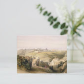 Jeruzalem van het Onderstel van Olijven, 8 April Briefkaart (Staand voorkant)