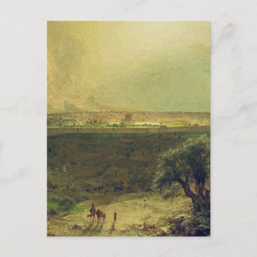 Jeruzalem vanaf de Olijfberg Briefkaart (Voorkant)