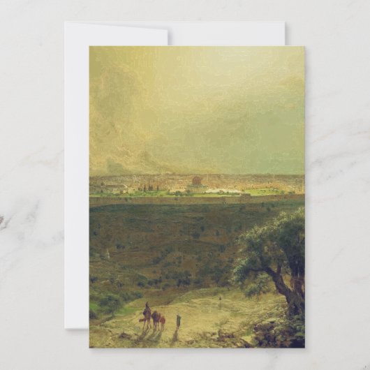 Jeruzalem vanaf de Olijfberg Kaart (Voorkant)