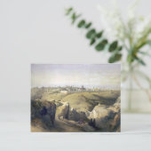 Jeruzalem vanaf de Olijfberg Roberts David Briefkaart (Staand voorkant)