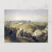 Jeruzalem vanaf de Olijfberg Roberts David Briefkaart (Voorkant)