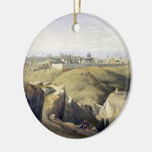 Jeruzalem vanaf de Olijfberg Roberts David Keramisch Ornament (Links)