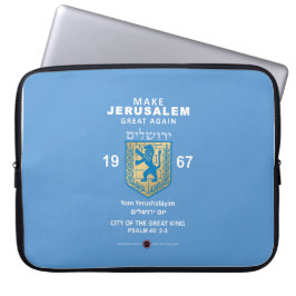 Jeruzalem weer groot maken laptop sleeve