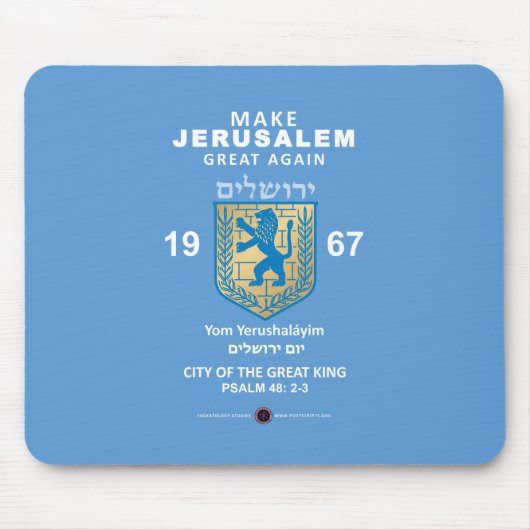 Jeruzalem weer groot maken muismat (Voorkant)