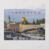 Jeruzalem Western Wall uitzicht briefkaart (Voorkant)