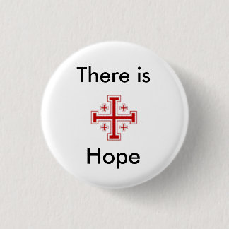 jeruzalemcross%5B1%5D, Er is, Hope Ronde Button 3,2 Cm