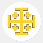 Jeruzalemkruis sticker (Voorkant)