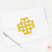 Jeruzalemkruis sticker (Envelop)
