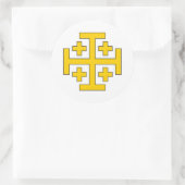 Jeruzalemkruis sticker (Tas)