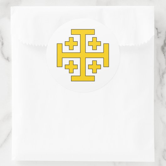 Jeruzalemkruis sticker (Tas)