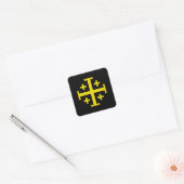 Jeruzalemkruis Vierkante Sticker (Envelop)