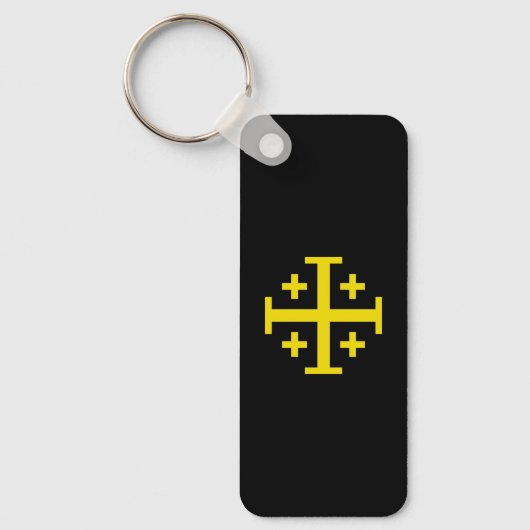 Jeruzalemkruis Vijfvoudig kruis van Christus Sleutelhanger (Voorkant)